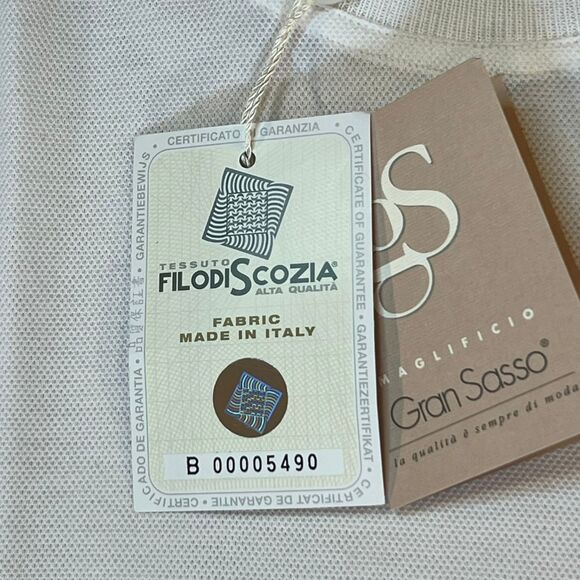 Gran Sasso Shirt 3XT Crew Neck Short Sleeve Italy T-shirt Lightweight Preppy - Picture 6 of 15